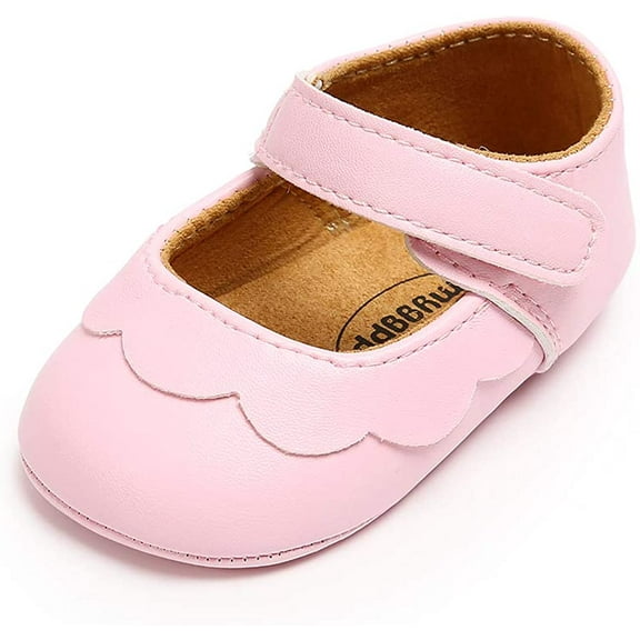 Premium Baby Girl Shoes, Infant Toddler Walking Shoes, Soft Sole Princess Mary Jane Shoes Prewalkers Wedding Dress Shoes Crib Shoes