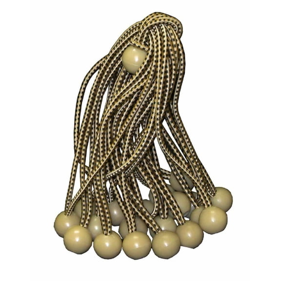 Premium Ball Bungees 50 Pc Bag Elastic Canopy Straps 6 Inch  Bungee Ball