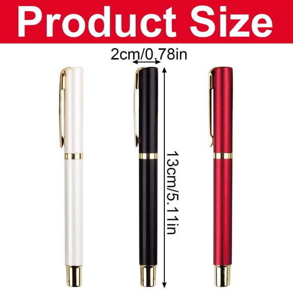 Premium Ballpoint Pen Set 0.5mm Fine Point Smooth Writing Refillable Black Ink Bulk Pack - Obsidian Black