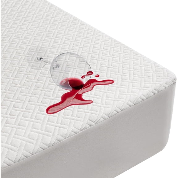 Premium Bamboo Mattress Protector  King Size, Waterproof, & Ultra Soft Breathable Noiseless Washable Bed Mattress Cover for Comfort & Protection MC01KING-L