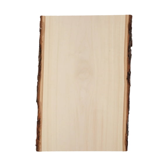 Foggy Bottom Woodworks Premium Basswood Live Edge Plank, 0.69" X 11 to 14" X 16", 12-PACK