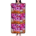 thumbnail image 1 of Premium Bath Towel Colourful Flowers - Quick Drying - Coral Velvet Highly Absorbent Bath Towel Bathroom Beach Gym Hotel Salon Spa Sport Yoga Towel (27x55in), 1 of 6