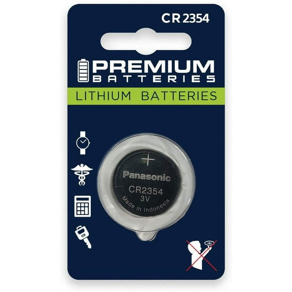 Premium Batteries Panasonic CR2354 3V Lithium Coin Cell Batteries Child-Safe (1 Pack)