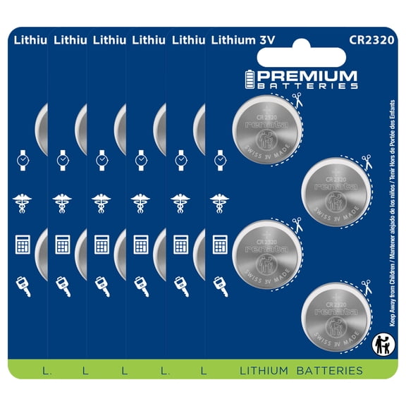 Premium Batteries Renata CR2320 3V Child Safe Lithium Coin Cell (24 Count)