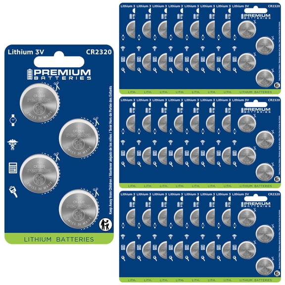 Premium Batteries Renata CR2320 3V Child Safe Lithium Coin Cell (96 Count)