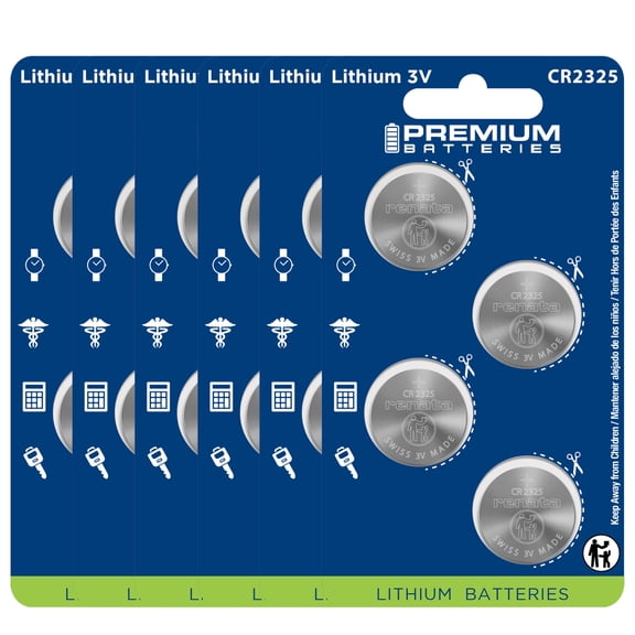 Premium Batteries Renata CR2325 3V Child Safe Lithium Coin Cell (24 Count)