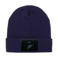 thumbnail image 1 of Tactical Beanie by Pull Patch – Authentic Flexfit Winter Hat with 2x3 Inch Hook & Loop Surface for Removable Morale Patches (Navy Blue), 1 of 5
