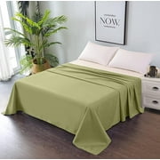 Premium Bed Flat Sheet - Breathable and Soft - Top Sheet Only - Easy Care & Easy Clean