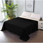 Premium Bed Flat Sheet - Breathable and Soft - Top Sheet Only - Easy Care & Easy Clean