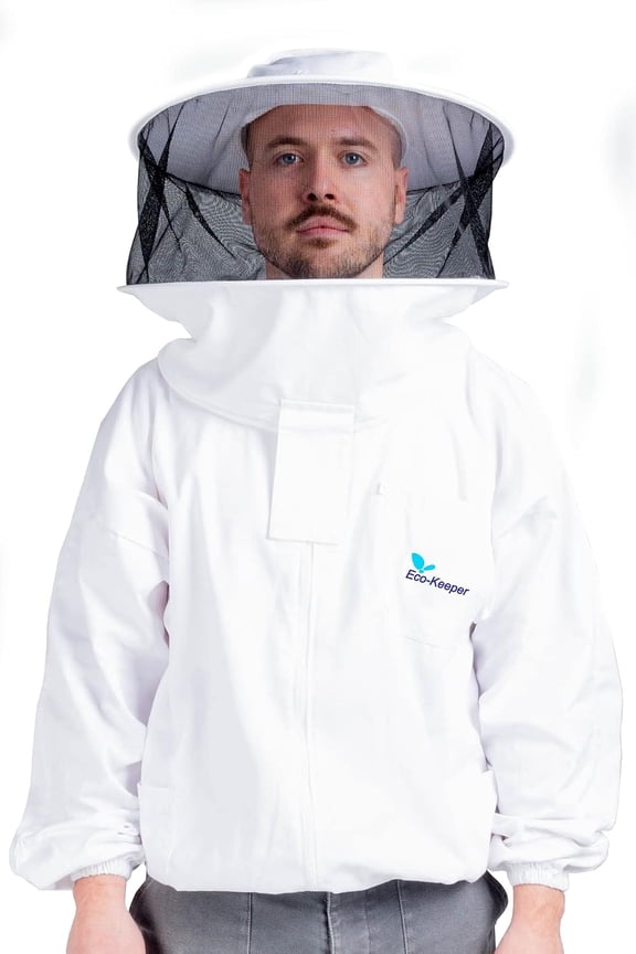 Premium Beekeeping Protective Bee Jacket Round Style Hood Jacket