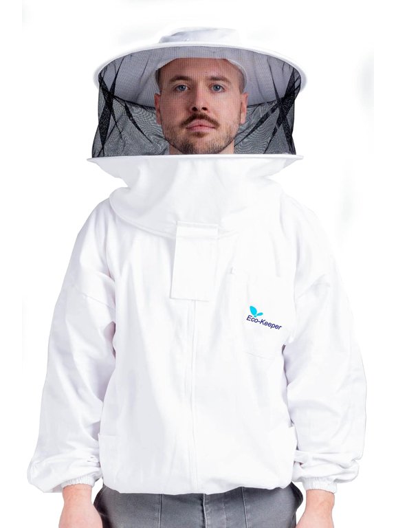Premium Beekeeping Protective Bee Jacket Round Style Hood Jacket