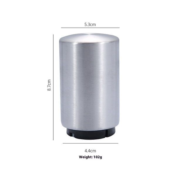 Premium Beer Bottle Opener, Automatic Stainless Steel Quick Pop the Top Can Openers by Magnet Catching No Damage Caps, Wine Accessory Push Down Off Magnetic Bartender Tool for Home Picnic Camping