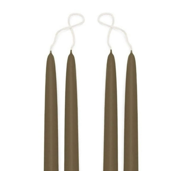 Premium Beeswax Blended Taper Candles - Two Pair Bundle - 12 Inches