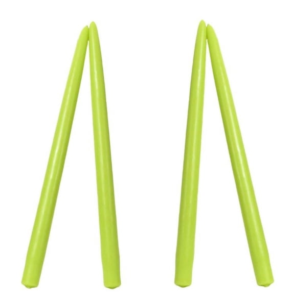 Premium Beeswax Blended Taper Candles - Two Pair Bundle - 12 Inches