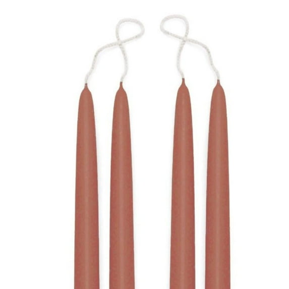 Premium Beeswax Blended Taper Candles - Two Pair Bundle - 15 Inches