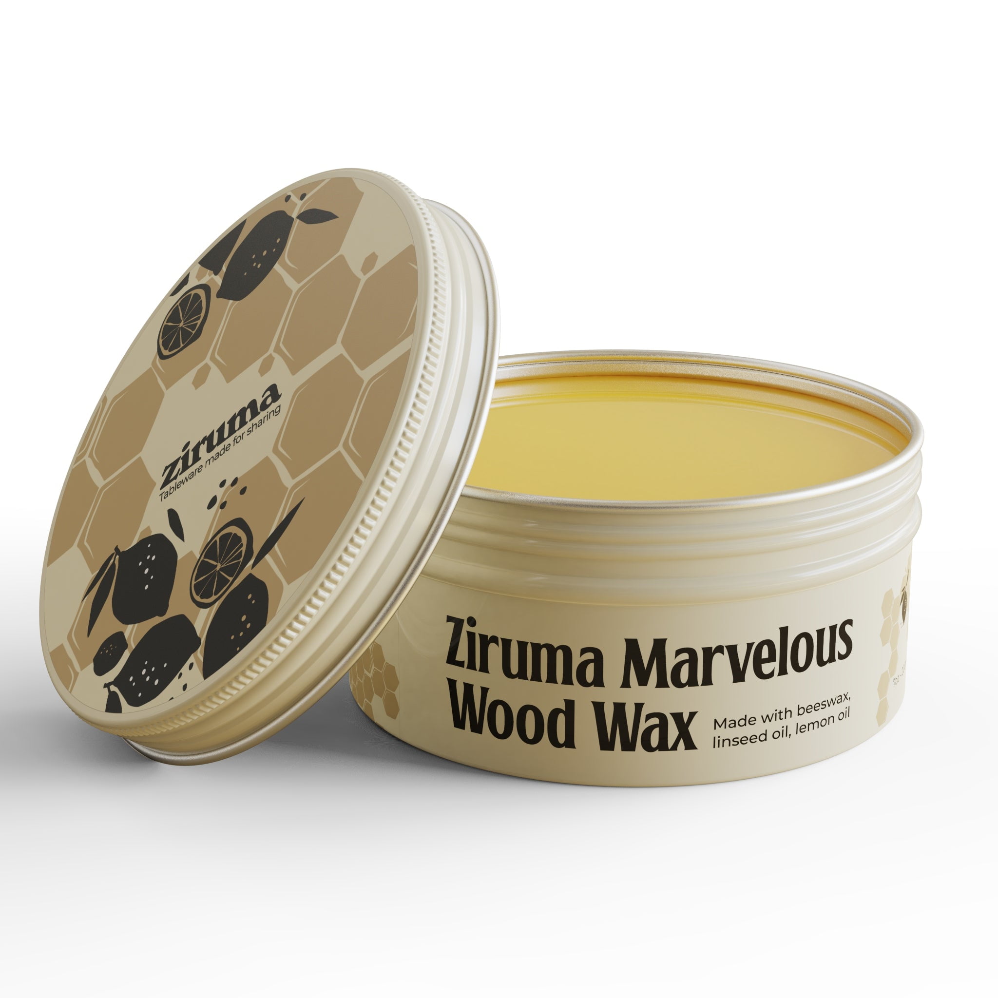 Premium Beeswax for Cutting Boards No Mineral Oil [7 oz] Food Grade