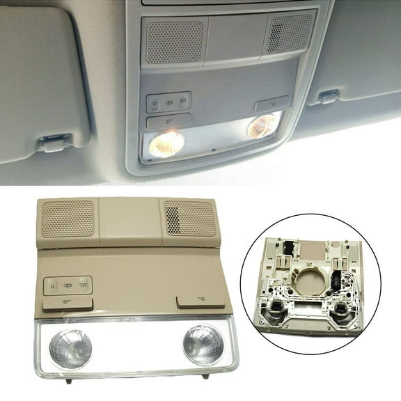 Premium Beige Car Interior Overhead Dome Map Light Reading Lamp For Golf Mk5 Mk6 Easy Installation Stable Characteristics