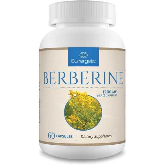 Premium Berberine Supplement -1,200 mg of Berberine Per Serving – Non-GMO Berberine HCI Supplement- Powerful Berberine Health Formula - 60 Berberine Capsules