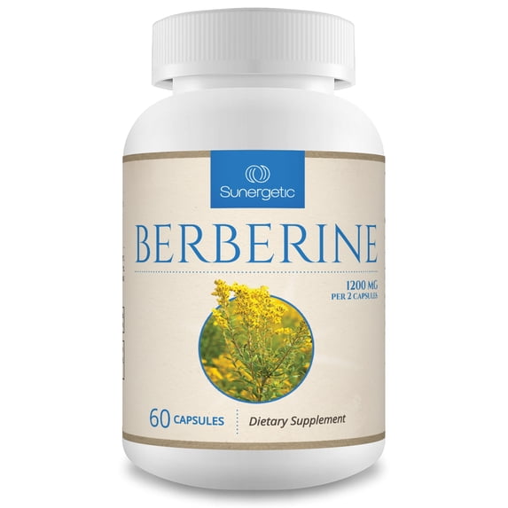 Premium Berberine Supplement -1,200 mg of Berberine Per Serving – Non-GMO Berberine HCI Supplement- Powerful Berberine Health Formula - 60 Berberine Capsules