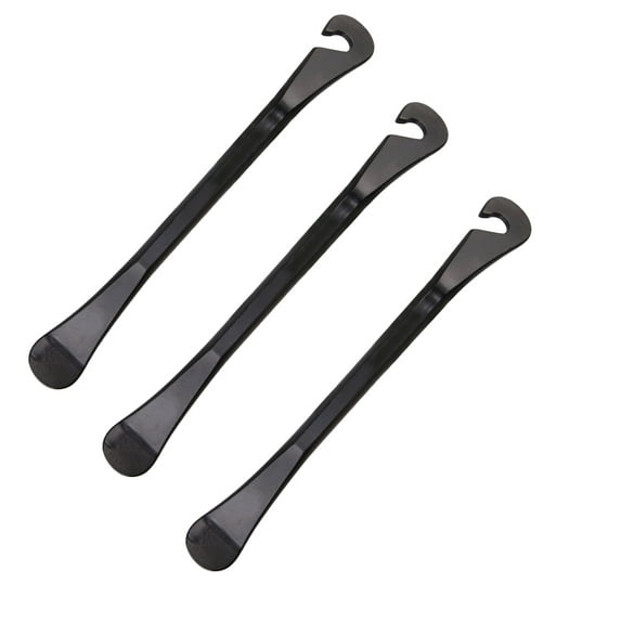 Premium Bicycle Tire Lever Tyre Spoon Iron Changing Tool, Stainless Steel Levers to Repair Bike Tube - Black