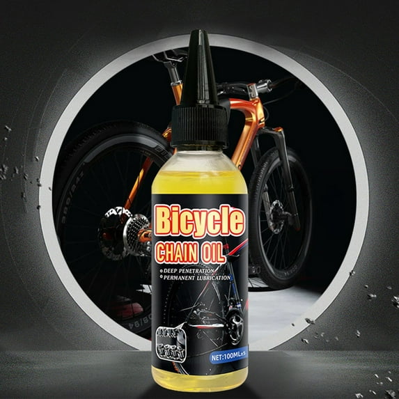 Premium Bike Chain Lubricant Oil for Mountain/Road Bikes Dirt-Resistant Formula Reduces Friction, Prevents Rust, Extends Lifespan with Smooth Shifting - Durable Plastic Bottle Maintenance