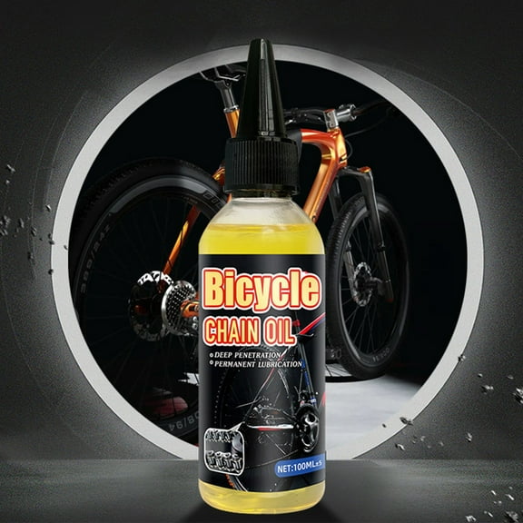 Premium Bike Chain Lubricant Oil for Mountain/Road Bikes Dirt-Resistant Formula Reduces Friction, Prevents Rust, Extends Lifespan with Smooth Shifting - Durable Plastic Bottle Maintenance
