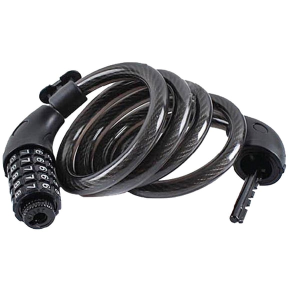 Premium Bike Lock, Bike Locks Heavy Duty Anti Theft, High Security 5 Digit Resettable Coiling Bicycle Lock for Scooters, Motorcycle, Bikes, Bike Lock Cable Lock Combination with Mounting Bracket