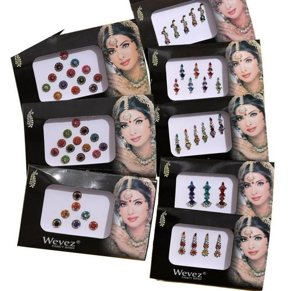 Premium Bindi Multicolor Assorted Forehead Stickers Bindiya Bindis Bollywood Bindi Booklet For Women Pack Of 100