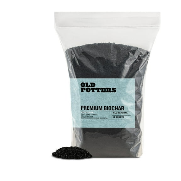Premium Biochar Soil Enhancer – 100% Organic Charcoal Amendment for Improved Soil Health and Plant Growth 12 lbs