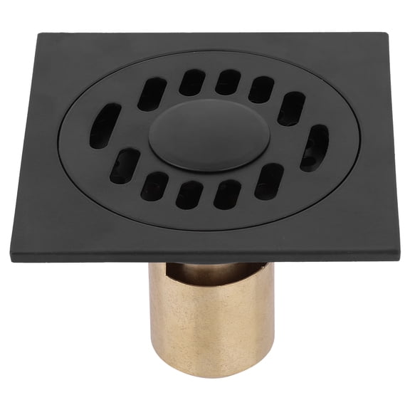 Premium Black Brass Bathroom Drain Strainer for Washing Machine & Floor Drain