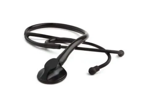 Premium Black Matte Single Head Stethoscope for Doctors & Students