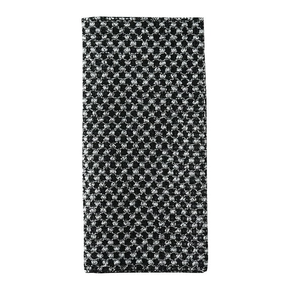 Premium Black Mesh Exfoliating Bath Towel & Body Scrubber | Deep Cleansing Back Scrubber, 10 x 39 Inches