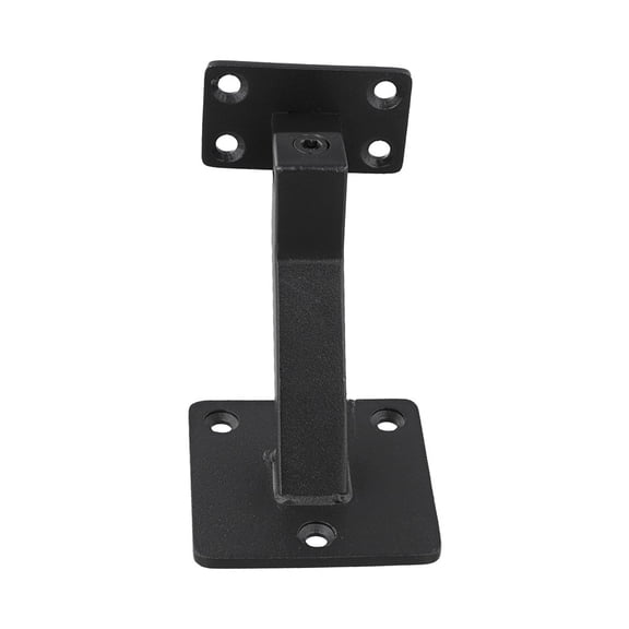 Premium Black Stainless Steel Stair Handrail Bracket,Wall Mount Bannister Support for Indoor & Outdoor Use