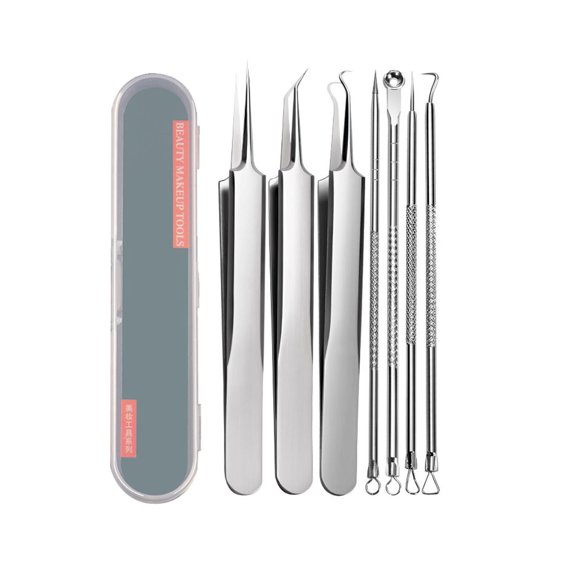Premium Blackhead Extraction Tool Kit 7/5 Pcs Set for Effective Blackhead and Pimple Removal