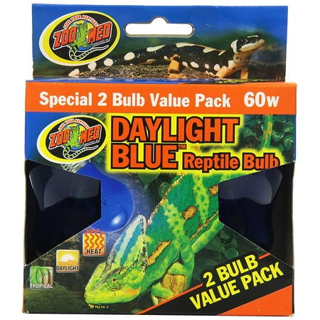 Zoo Med Daylight Reptile Bulb Blue - 2 count (60 watt)