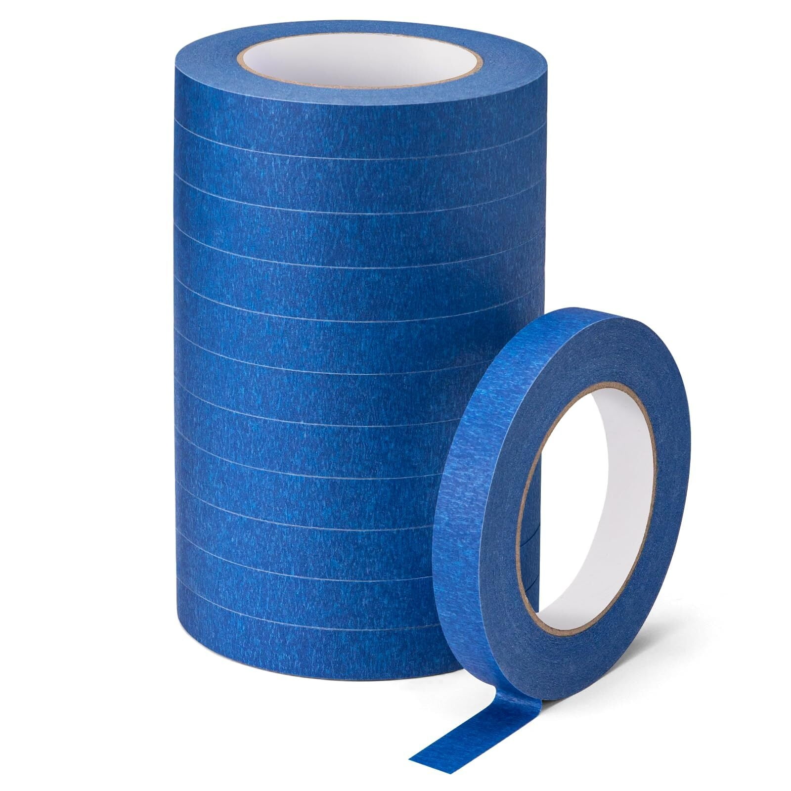 Premium Blue Painters Tape 12 Rolls, 720 Yards Total, Paint Tape for Multi-Purpose, Painting, Painter's, Masking Master Tape for Crafts Arts & Labeling, 0.7in x 60yd Each