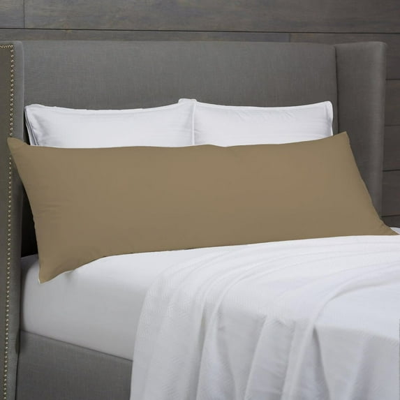 Premium Body Pillow Cover (100 Percent Cotton, 200 Thread Count) - XL High Thread Count Body Pillowcase