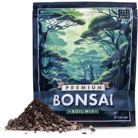 Premium Bonsai Soil Mix for Thriving Indoor Trees - Perfect Potting All Varieties Oric Blend Optimal Growth Plant 4 Quarts