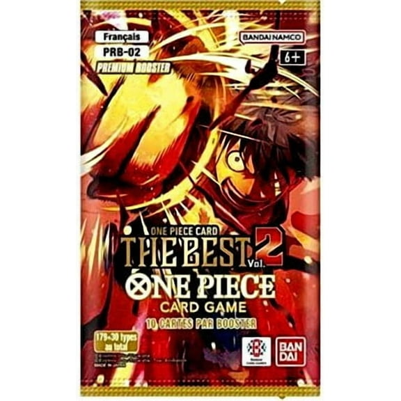 Bandai One Piece Trading Cards - The Best Vol. 2 PRB-02 - PREMIUM BOOSTER PACK [10 Cards]