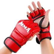 Premium Boxing Gloves for Men Women MMA Kickboxing Muay Thai Training PU Leather With Multi-Layer Foam Padding Adjustable Hook Loop Secure Fit