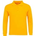 thumbnail image 1 of Premium Boys School Uniform Long Sleeve Stain Guard Polo Shirt, 1 of 1