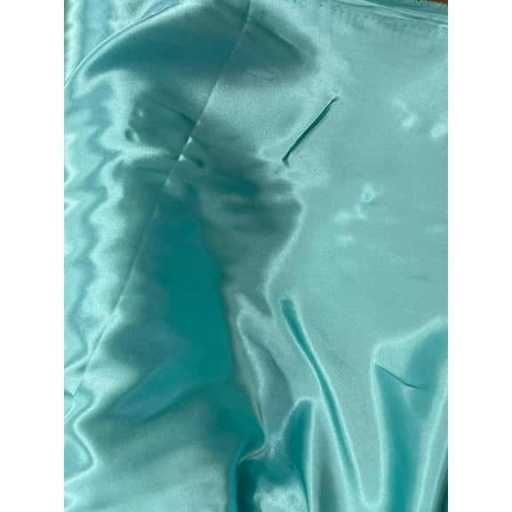 Premium Bridal Wedding Satin Charmeuse Fabric 60" Wide Sold by The Yard Tiff Green