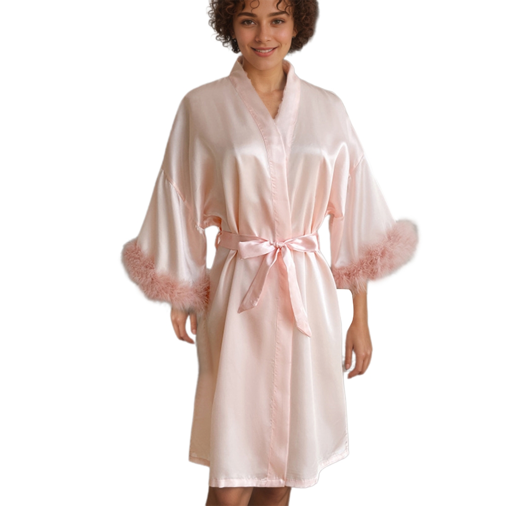 Premium Bridesmaid Robe Dress Elegant Champagne for Formal Gatherings ...