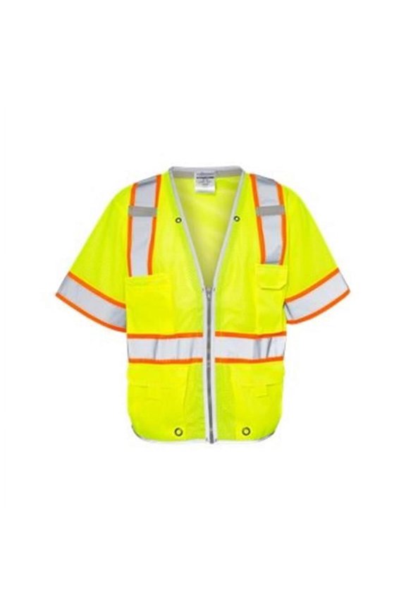 Premium Brilliant Series Heavy Duty Class 3 Vest, Lime - Medium