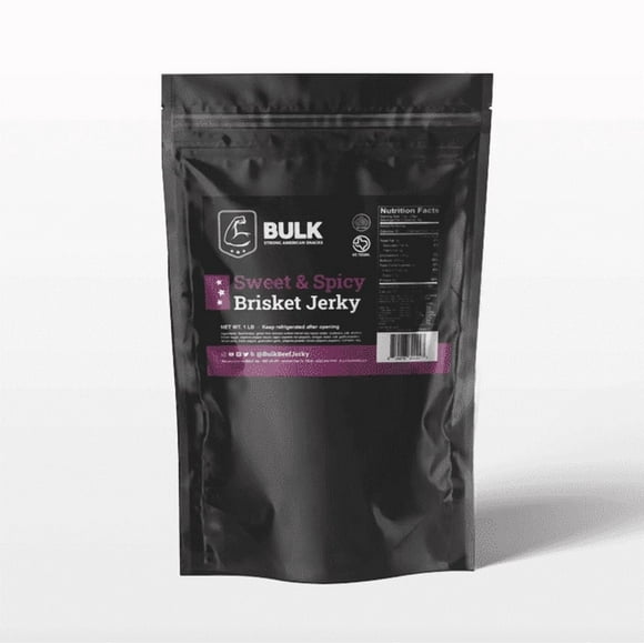 Premium Brisket Beef Jerky Bulk - Tender, Homemade Style, Soft & Flavorful 1lb