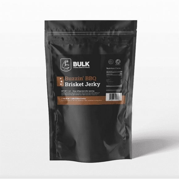 Premium Brisket Beef Jerky Bulk - Tender, Homemade Style, Soft & Flavorful 1lb