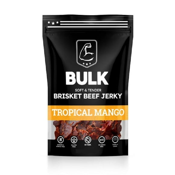 Premium Brisket Beef Jerky Bulk - Tender, Homemade Style, Soft & Flavorful 1lb