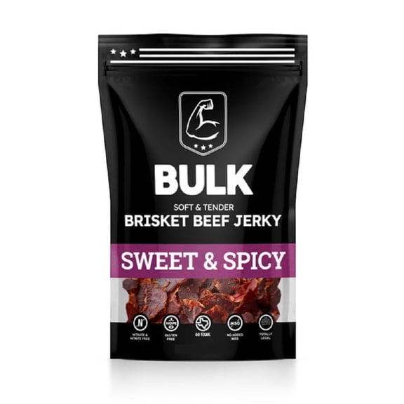Premium Brisket Beef Jerky Bulk - Tender, Homemade Style, Soft & Flavorful