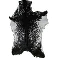 thumbnail image 1 of Premium Brown and White Goat Skin Rug | Natural Hair-On Leather for Elegant Home Accents, 1 of 5