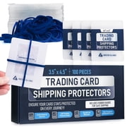 Premium Bundle 3.5X4.5 Trading Card Shipping Protector with Rubber Bands - 100 Pack | Card Protectors, Trading Card Shipping Supplies, Trading Card Shipping kit, Shipping for Graded Cards.